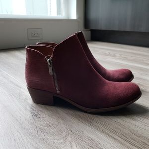Lucky Brand Suede and Leather Booties